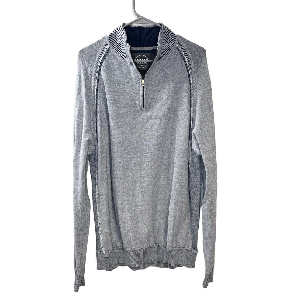 Buckle Athletic Fit Men's XXL Gray Quarter Zip Pullover Sweater